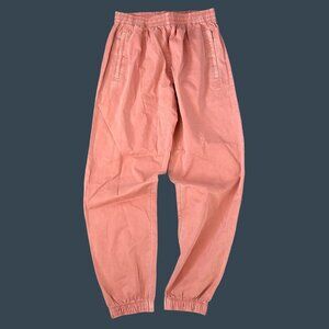Adidas Essentials Dye Wash Elastic Waist Jogger Pants Pink Medium Cotton